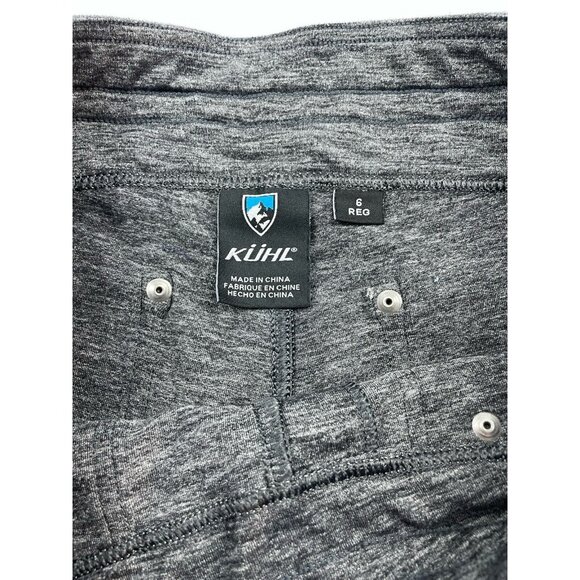 Kuhl Mova Pants 6 Reg Womens Grey Straight Leg Nylon Blend Stretch Pockets - Picture 13 of 16